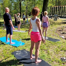 Zadbali o kondycję i dobre samopoczucie. Zajęcia w parku